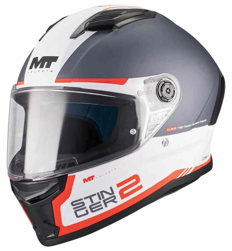 Mt Helmets Stinger 2 Core Integralhelm Grau M Grau M