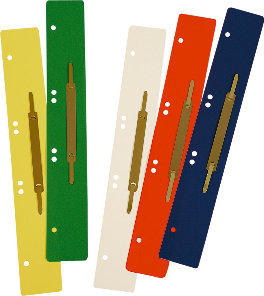 Soennecken Heftstreifen 3162 lang Metalldeckl. farbig 125 St./Pack.