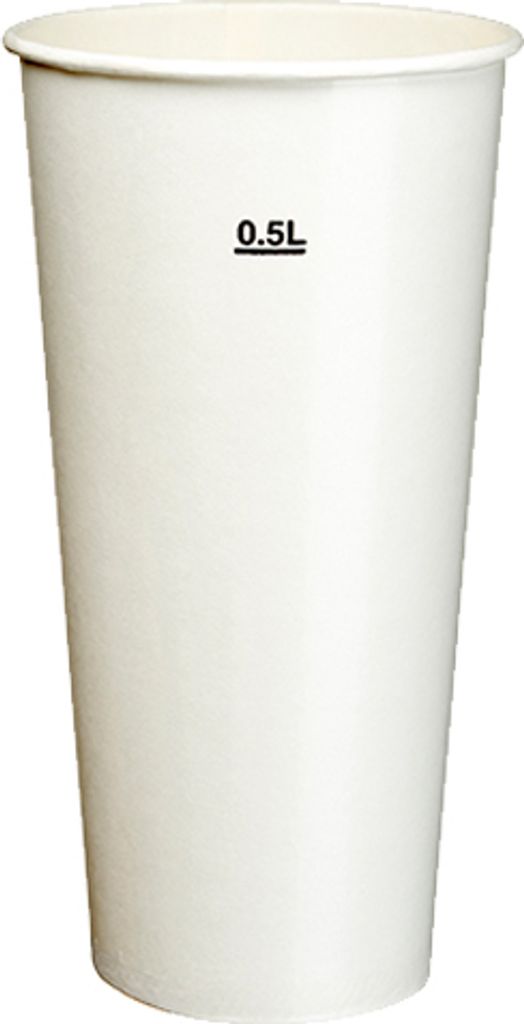 STARPAK Papp-Trinkbecher 0,5 l weiß 50 Stück