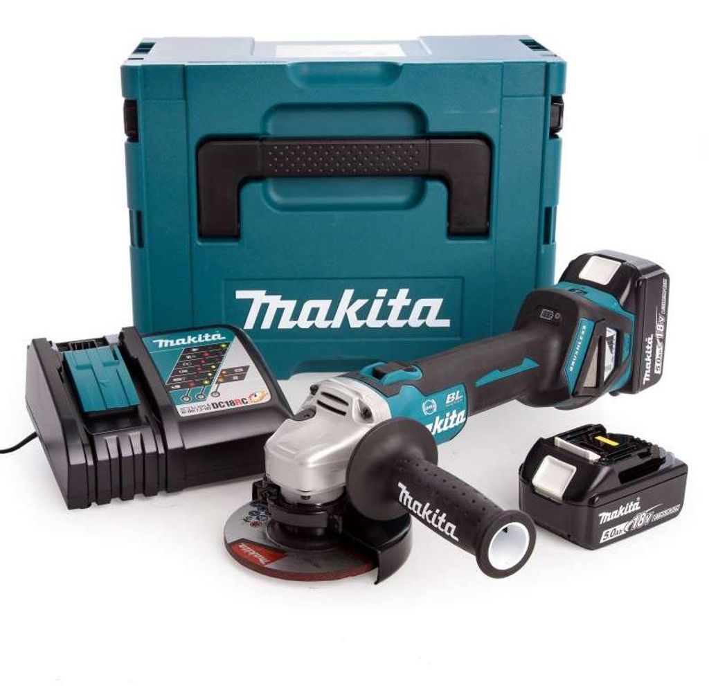 Meuleuse MAKITA DGA513RTJ - Ø 125mm - 18V Li-Ion + 2 Image du produit 
