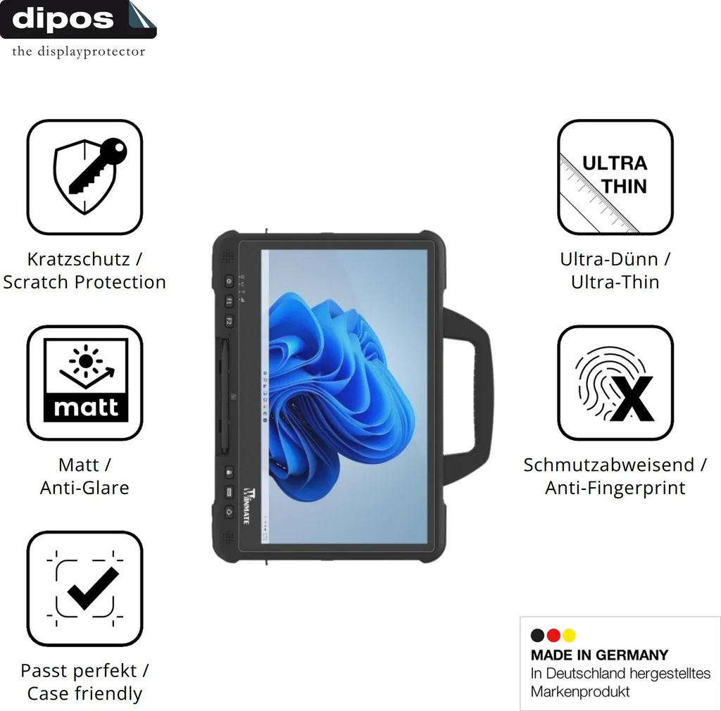 Protection Écran Antireflet Winmate D140 : Pack de 2 Films Dipos - 7