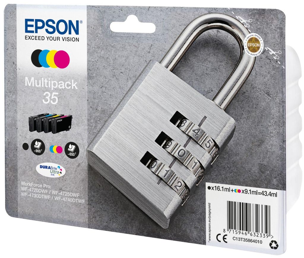 EPSON Tinte Multi. 1x16.1ml/3x9.1ml (C13T35864020) Produktbild 