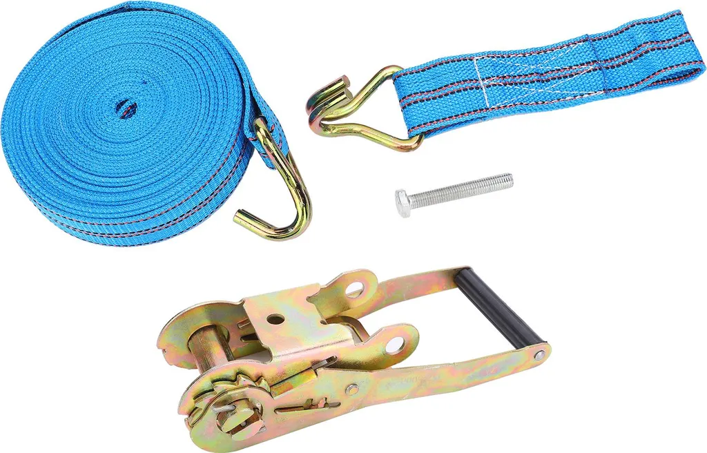 Sangle à cliquet robuste 10m en acier allié et polyester haute densité