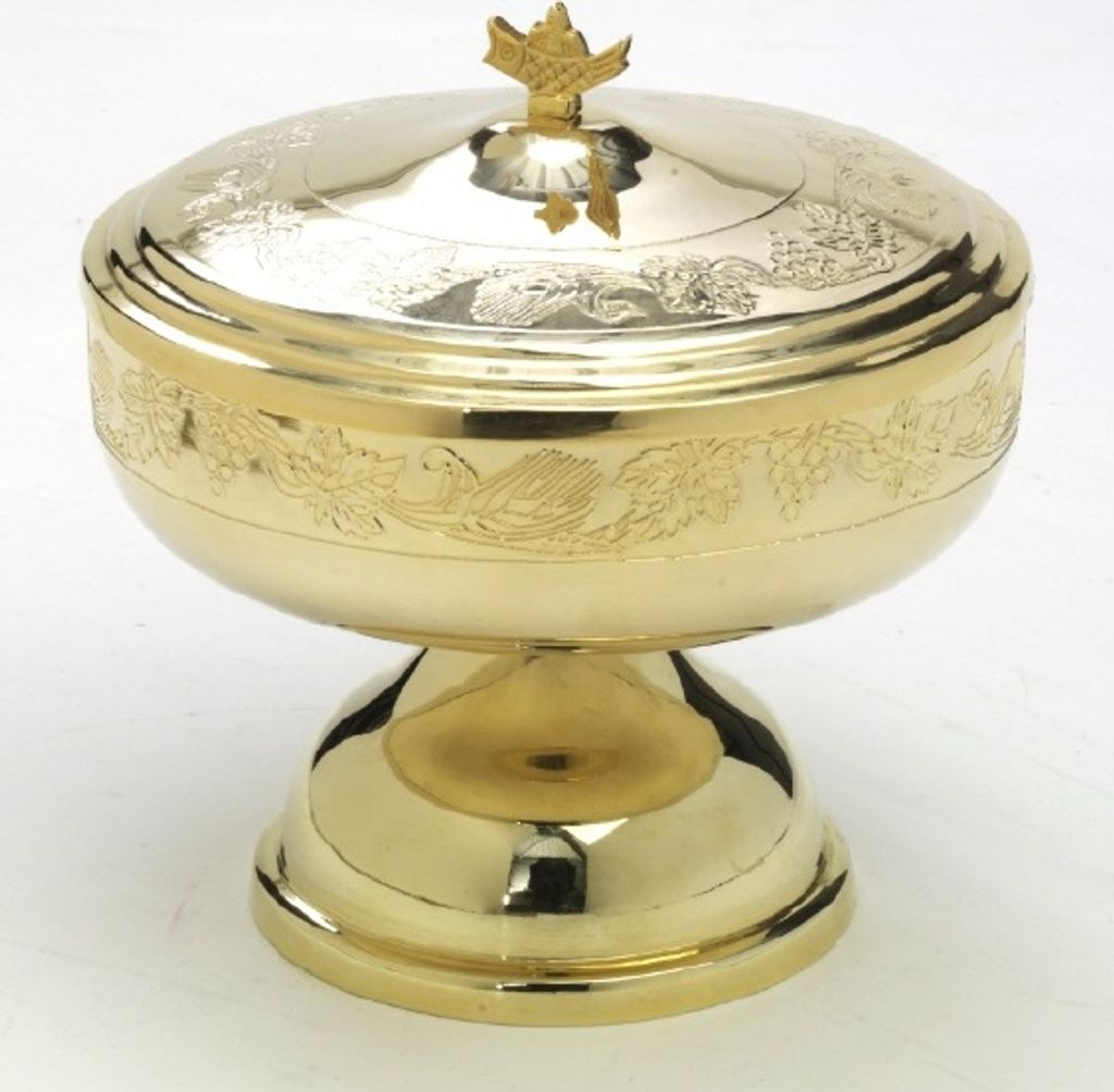 Ciborium vergoldet (Höhe 14 cm, Ø 15 cm) Produktbild 