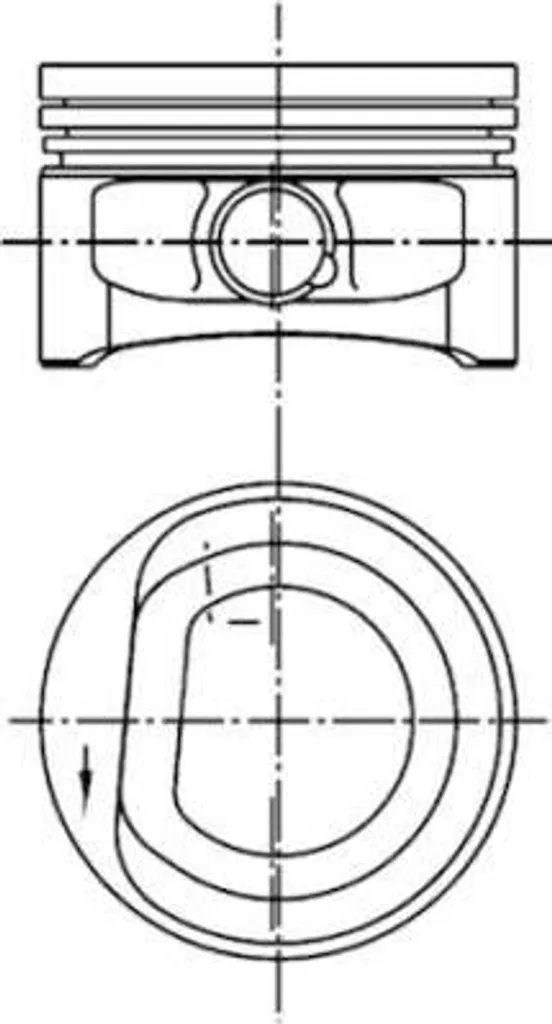 Réfection moteur : Piston KOLBENSCHMIDT 94773620 pour Arosa et Polo