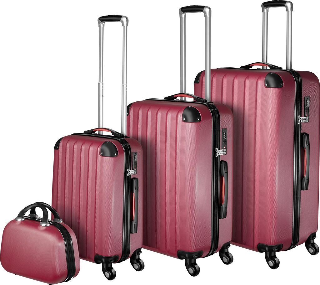 Set de 4 valises PUCCI - rouge bordeaux Image du produit 