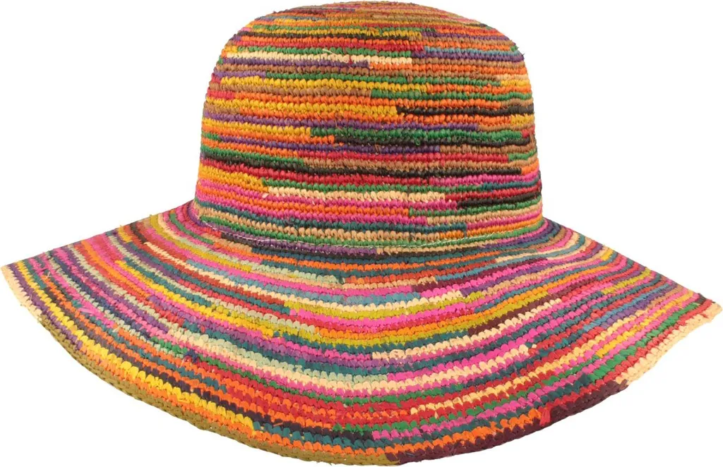 Cloche en Raphia Souple Hut-Breiter, Chapeau de Soleil Large Bord 75cm