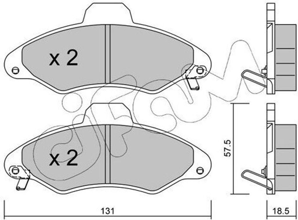 CIFAM Bremsbeläge Satz Vorne Bremsklötze für FORD Escort VI Cabrio (ALL) 822-071-1