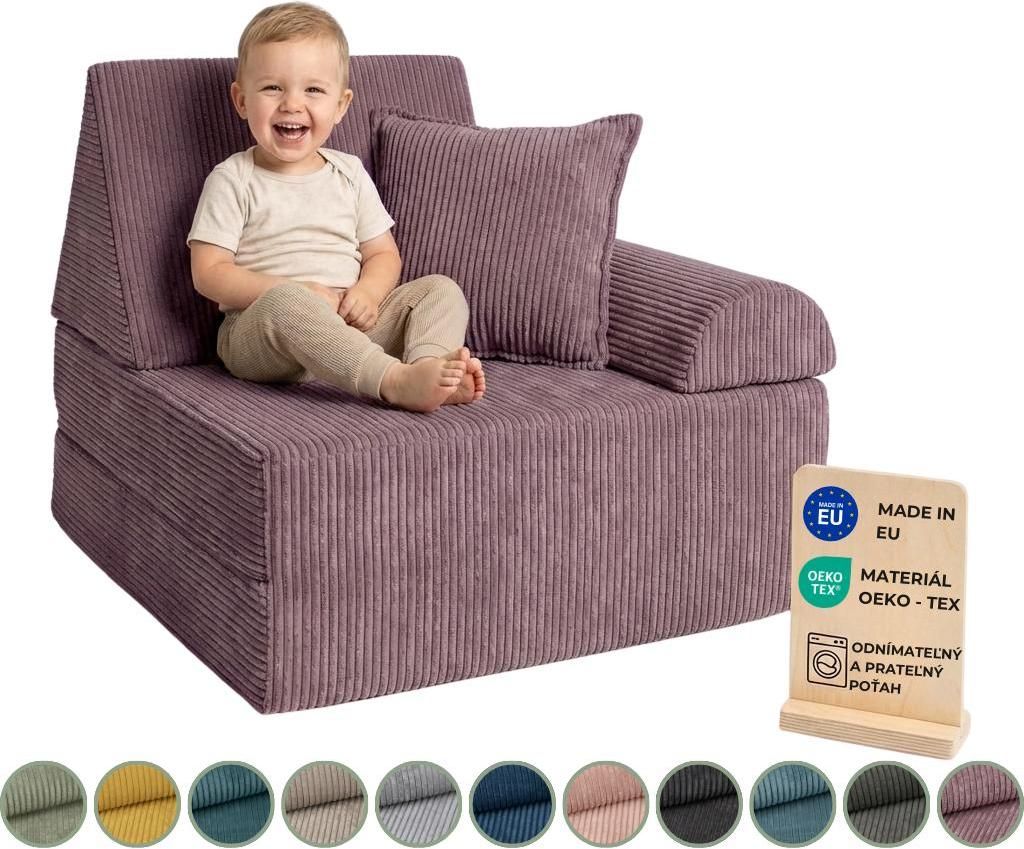 Pillows24 – Hracia pohovka pre deti z manšestru | Detské Obrázok produktu 