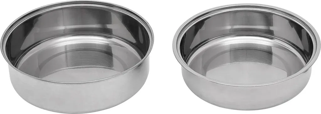 Chauffe-plats inox avec couvercle transparent et brûleur à alcool - 8