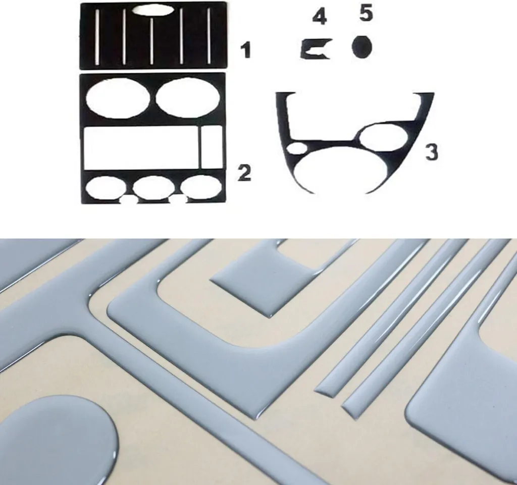 Tuning Interni Ford Fusion 2002-2005: Set 5 Pezzi Alluminio Satinato