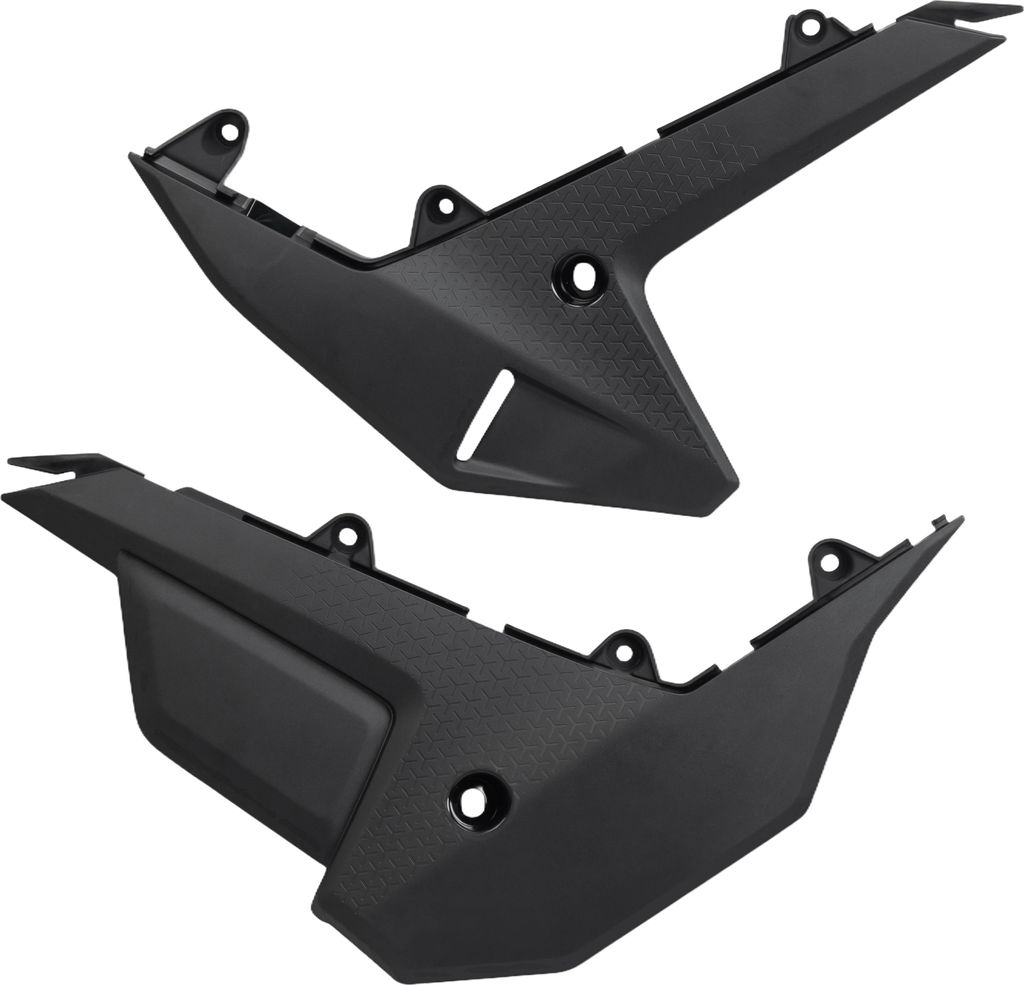 Seitenverkleidung UFO PLAST Verkleidung 2-teilig für Honda CRF R X RX 250 / 450 ccm Bj. 2021 - 2024, Farbe:schwarz