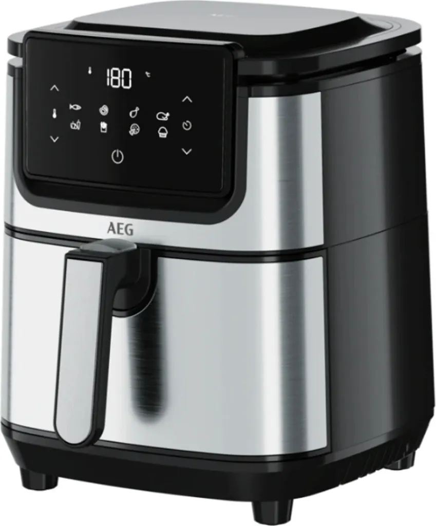 AEG AF6-1-4ST Air Fryer 3.5 L Inox, technologie de cuisson rapide