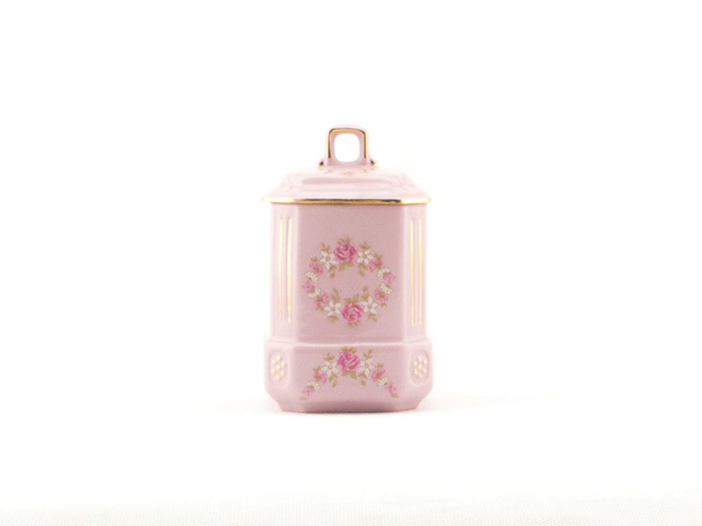 Bec 11 cm, porcelaine rose, fleurs, Leander Image du produit 