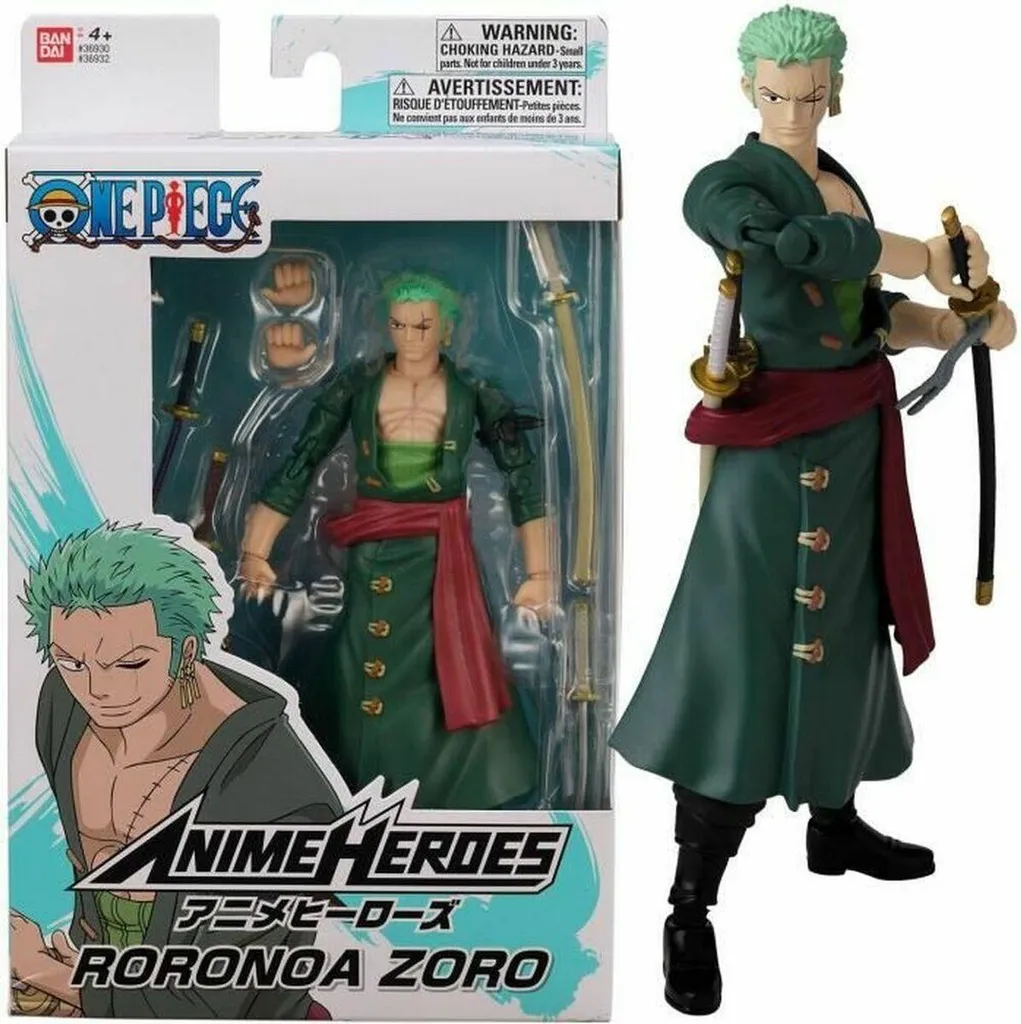Figurine One Piece Roronoa Zoro 17 cm articulée Anime Heroes