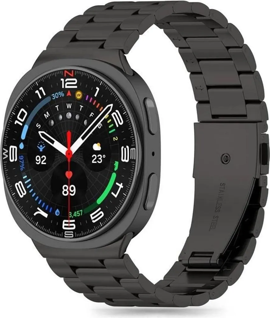 Cinturino Tech-Protect Elegance Acciaio Nero Galaxy Watch 8