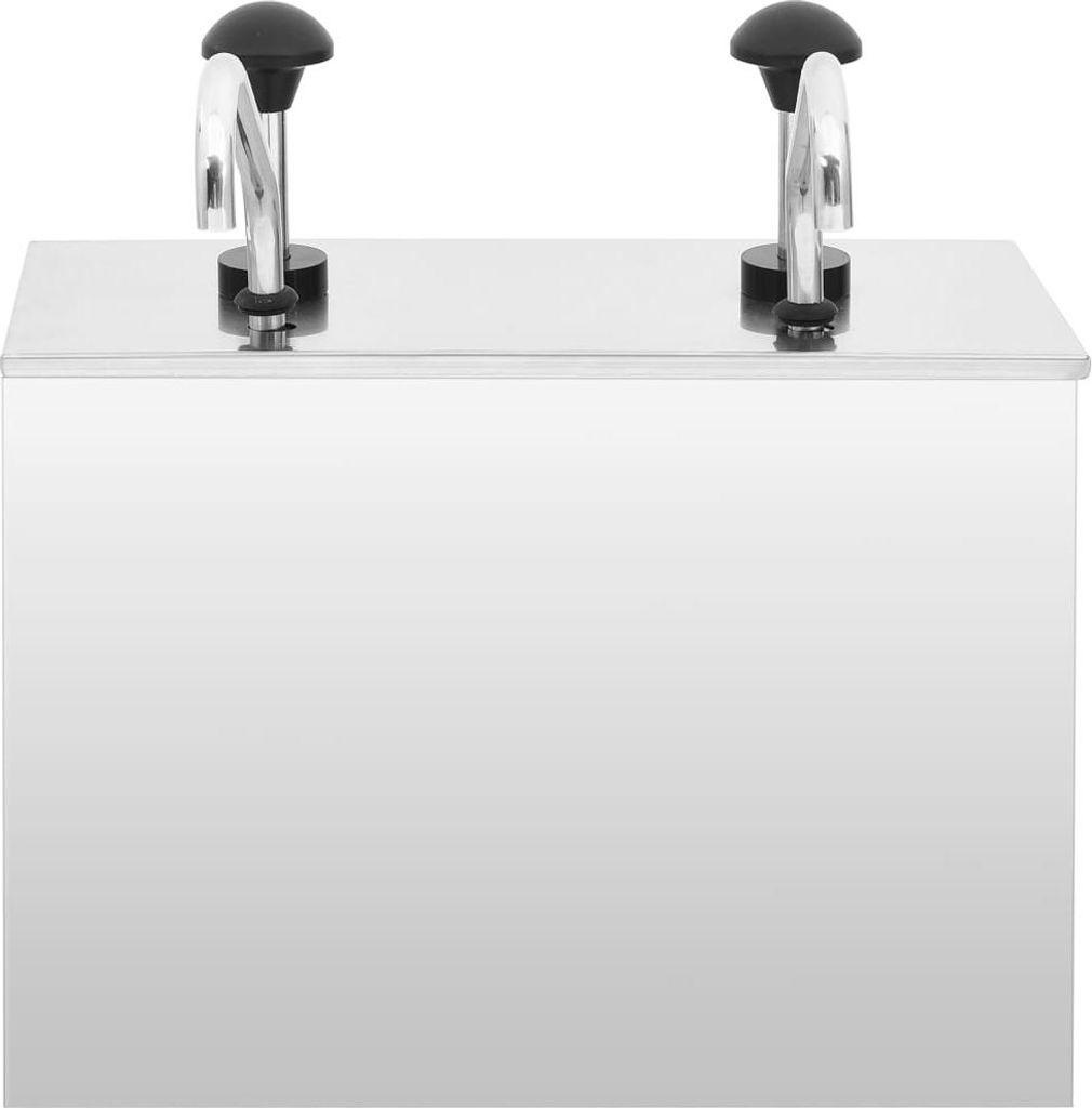 vidaXL Saucen-Spender Edelstahl 2 x 3,5 L