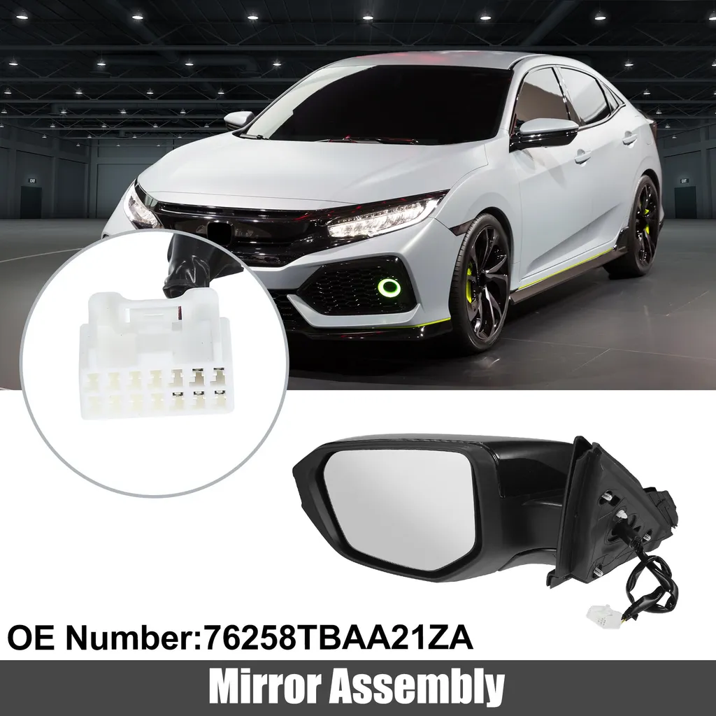 Réparer Rétroviseur Honda Civic 2016-2020 Gauche 5 Broches Électrique