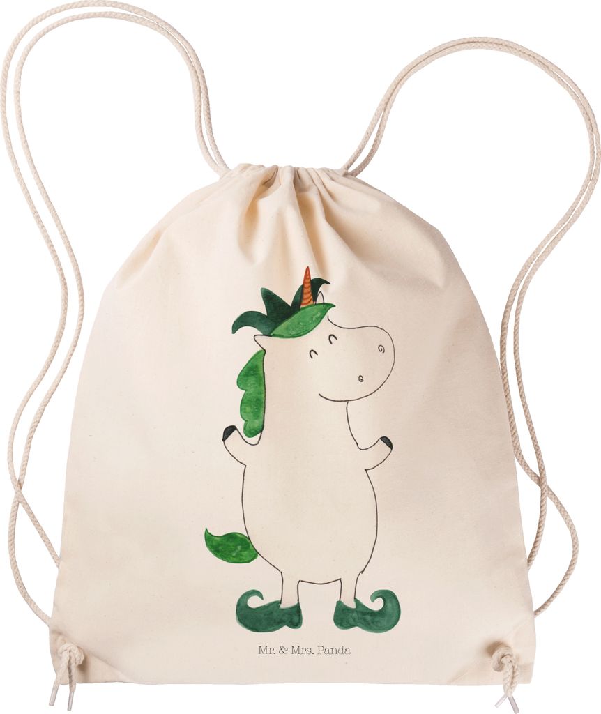 Mr. & Mrs. Panda Turnbeutel Einhorn Joker - Transparent - Produktbild 