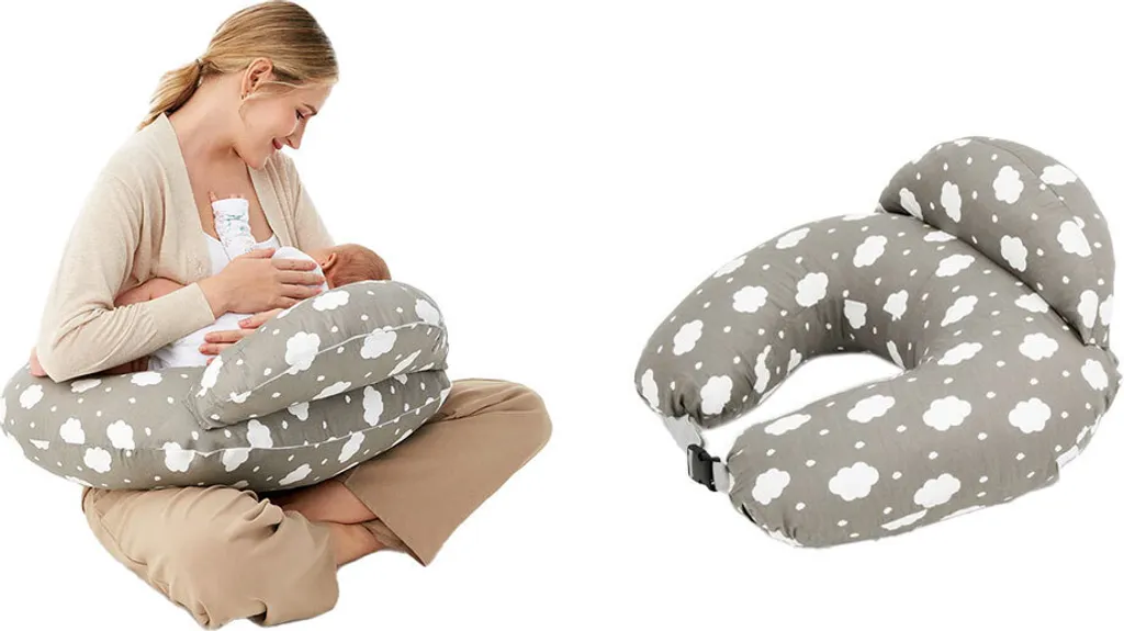 MomCozy Coussin Allaitement Stillkissen Réglable - Housse Amovible