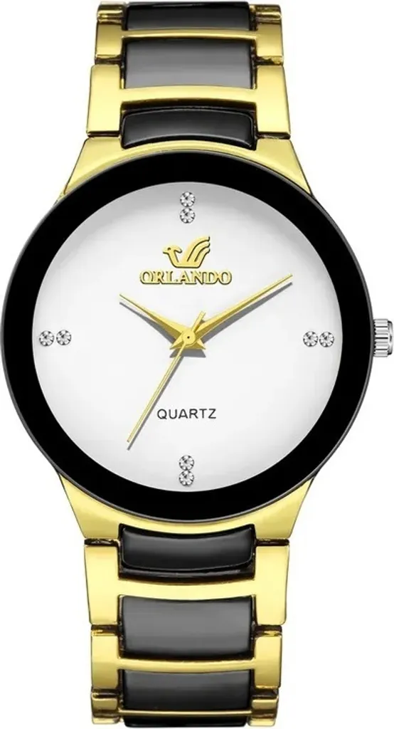 Orologio Francisko da Uomo - Nero, Oro e Bianco | Eleganza e Stile KP25976
