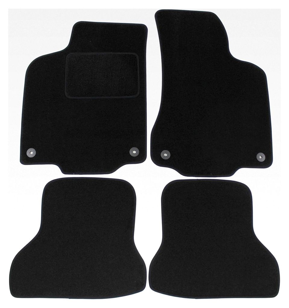 Velours Fußmatten für Polo 6N / 6N2 1994-2001, Passgenauigkeit, rutschfester Untergrund, verstärkt im Pedalbereich