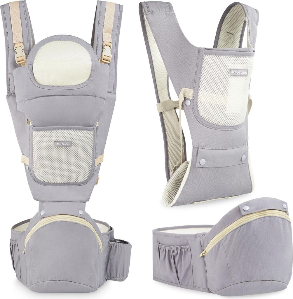Ergonomické nosítko - AMY 10v1 - 0-36 měsíců, šedé Obrázek produktu 