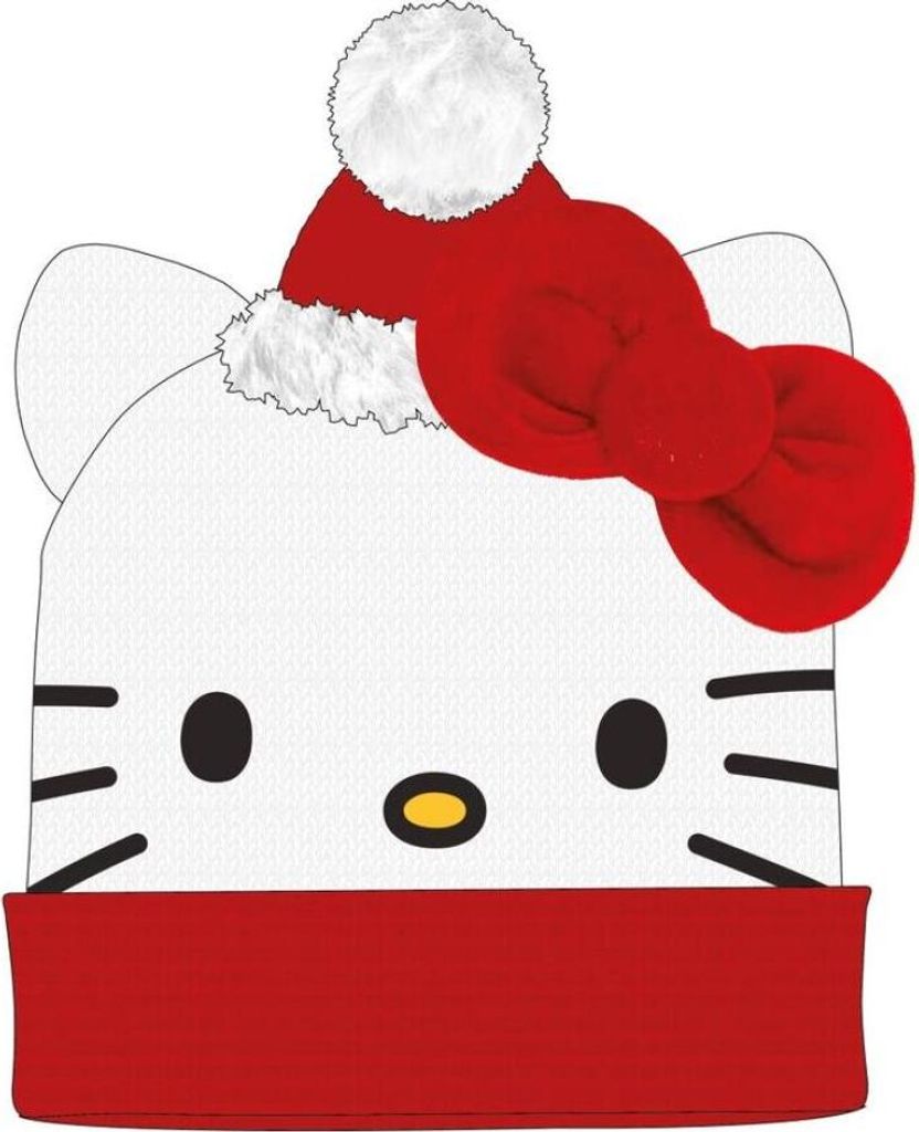 CERDÀ - Oficjalny czapka świąteczna Hello Kitty - premium akcesorium modowe