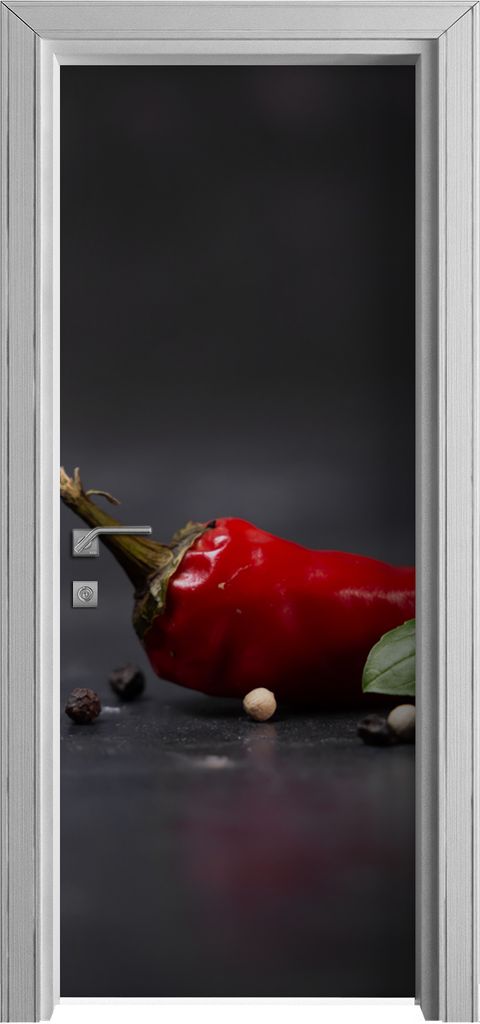 Tür Selbstklebende 80x210 cm Türfolie Türtapete Klebefolie - Paprika Gemüse