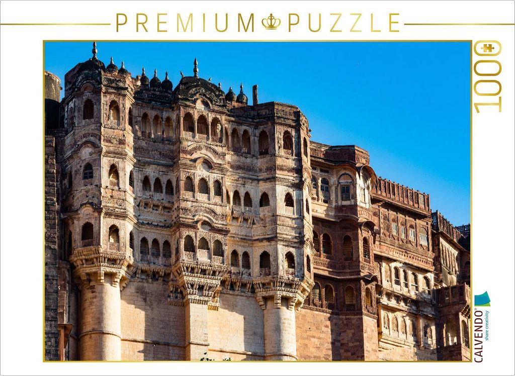 CALVENDO Puzzle Jodhpur - Meherangarh Fort | 1000 Teile Lege-Größe 64x48cm Foto-Puzzle für glückliche Stunden