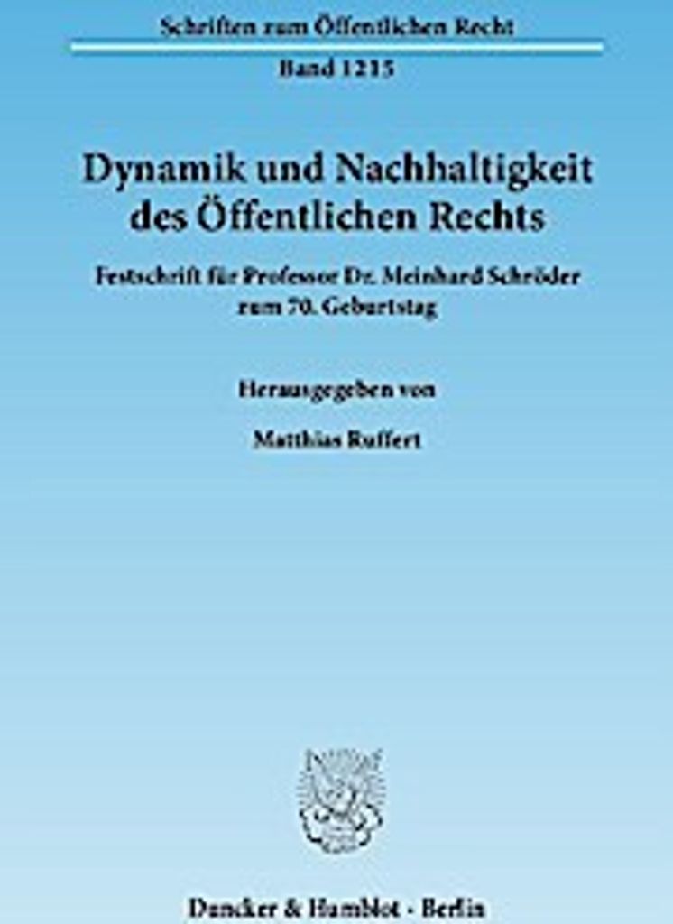 Dynamik und Nachhaltigkeit des Öffentlichen Rechts