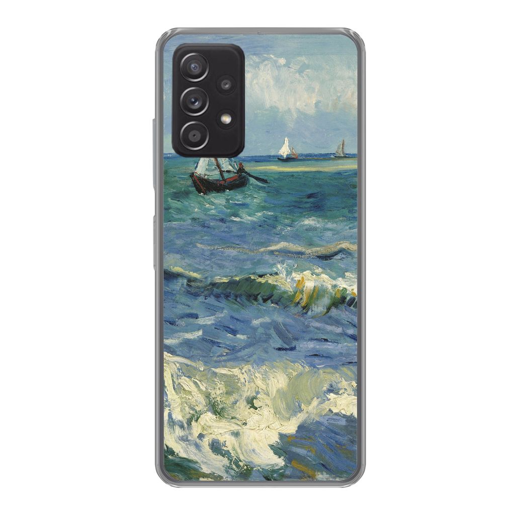 MuchoWow Handyhülle Schutzhülle Hülle für Samsung Galaxy A53 5G Meereslandschaft bei Les Saintes-Maries-de-la-Mer - Vincent van Gogh Silikon ...