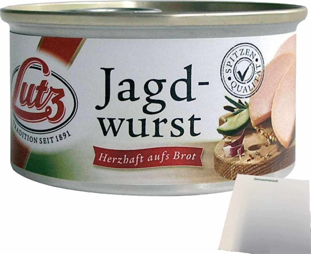 Lutz Jagdwurst (125g Dose) + usy Block Produktbild 