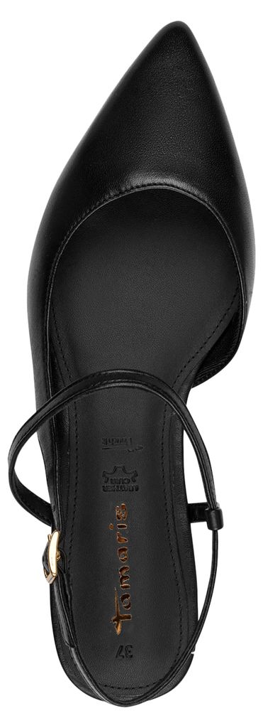 Tamaris Damen Pumps Leder rutschfest Blockabsatz 1-29409-46, Größe:39 EU, Farbe:Schwarz