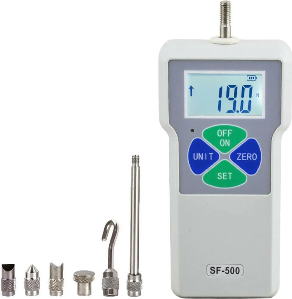 Mesureur de Force Digital Push Pull 50kg avec Écran LCD Rétroéclairé