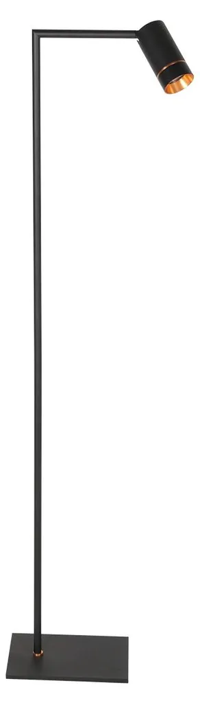 Luminaire de salon DownLume Mexlite noir pour lecture et ambiance socle GU10