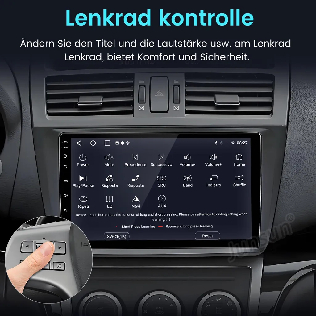 Sistema Infotainment Mazda 6 Android 15 Hexinex 9" 2GB 64GB - 8