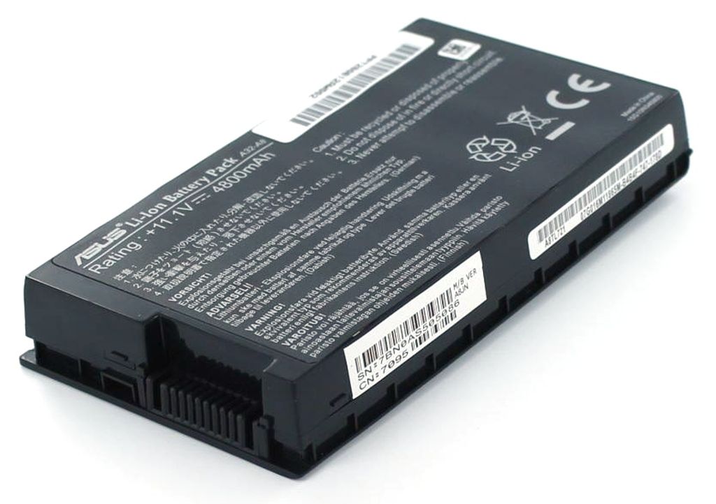 Akku für Asus A8JS Li-Ion 11,1 Volt 4800 mAh schwarz.