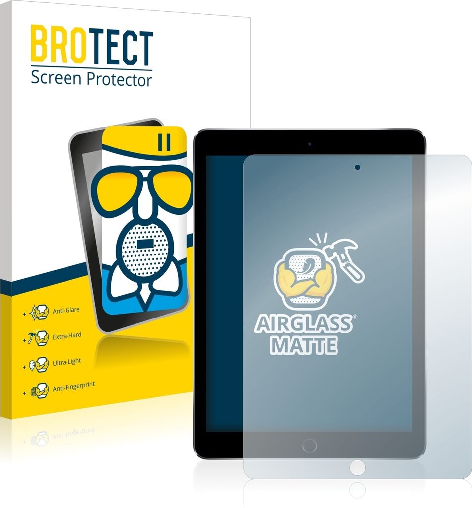 BROTECT Entspiegelungs Schutzglas für Apple iPad Pro 9.7" WiFi 2016 Schutzfolie Panzer Folie Glas Display Schutz matt