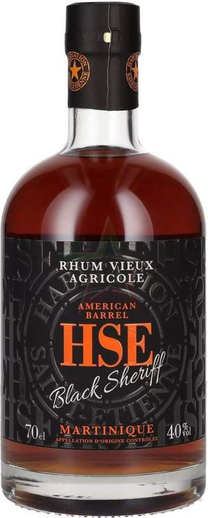 HSE Habitation Saint-Etienne Rhum Vieux Agricole Black Sheriff American Barrel 40 % 0,70 Liter