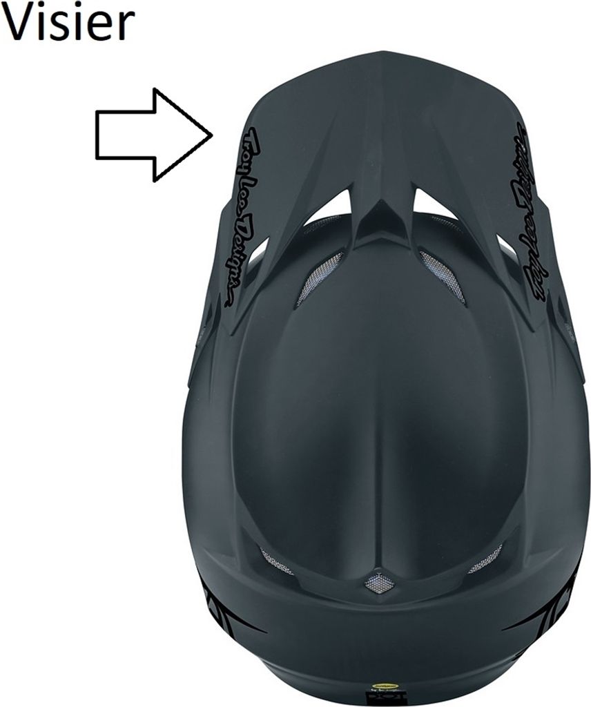 Troy Lee Designs SE5 Helmvisier, Stealth, gray