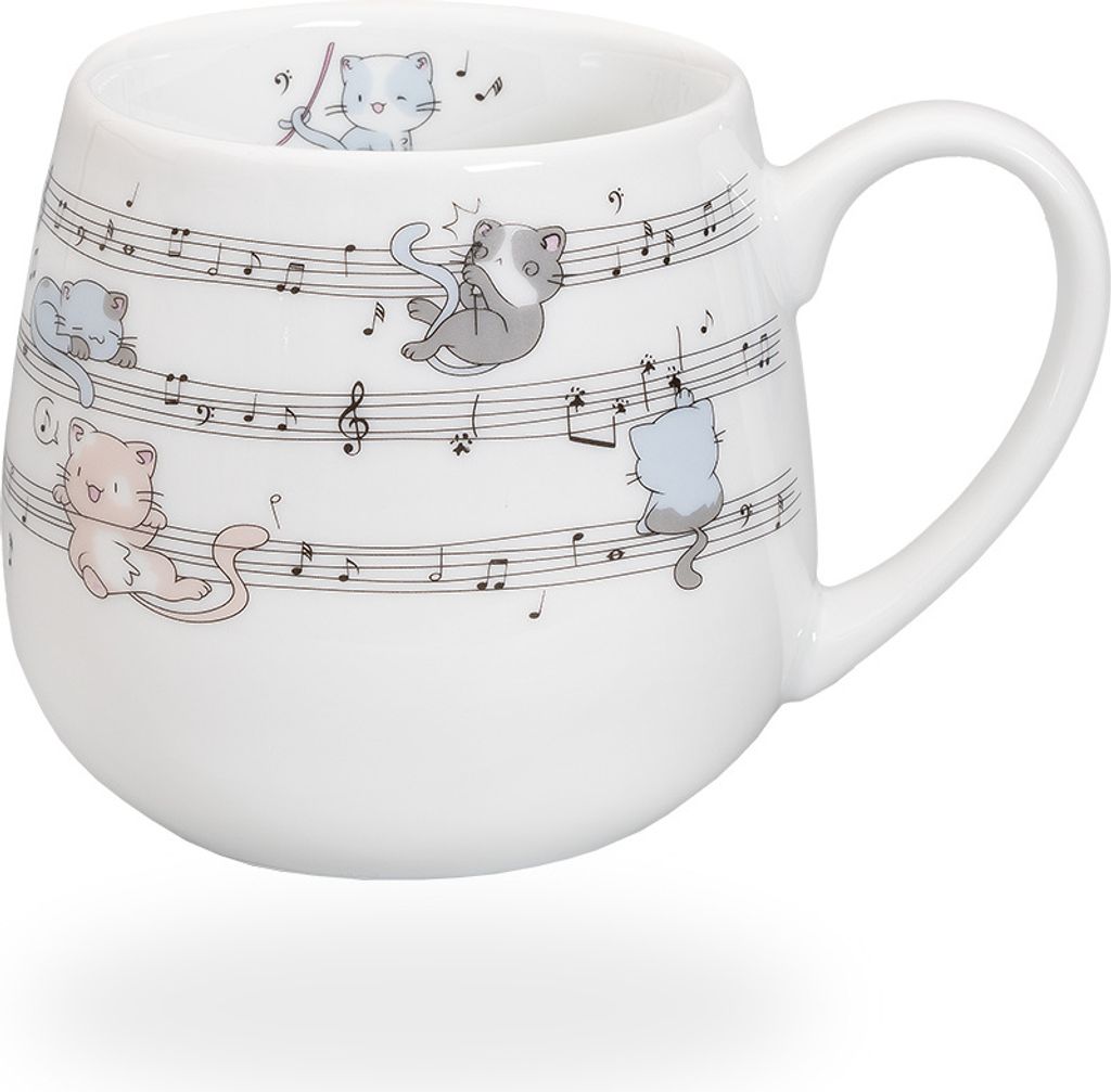 tea4chill Könitz Teetasse Kuschelbecher Lovely Cats. Tee- oder Kaffeetasse 400ml, Porzellan