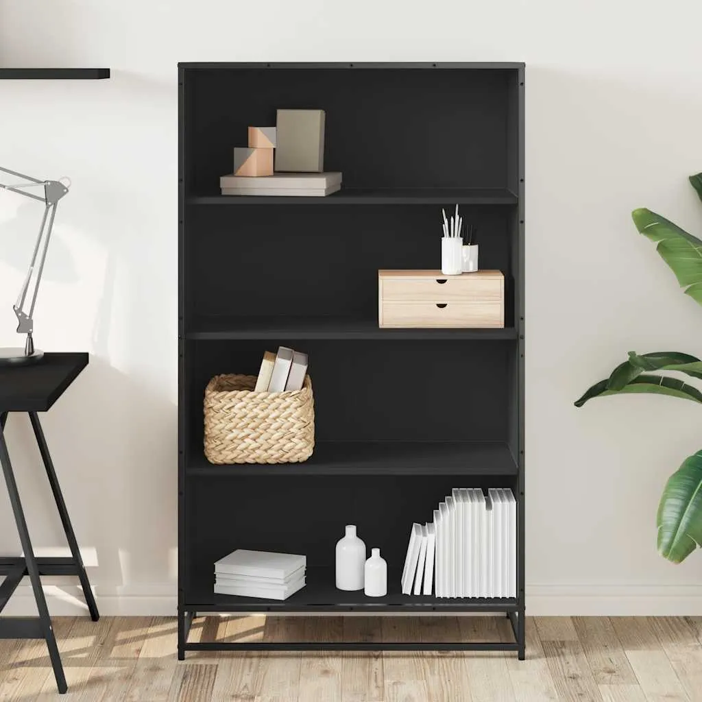 SYFAX™ Mobile Libreria Design Nero 139cm - Scaffale Multiuso Moderno - 3