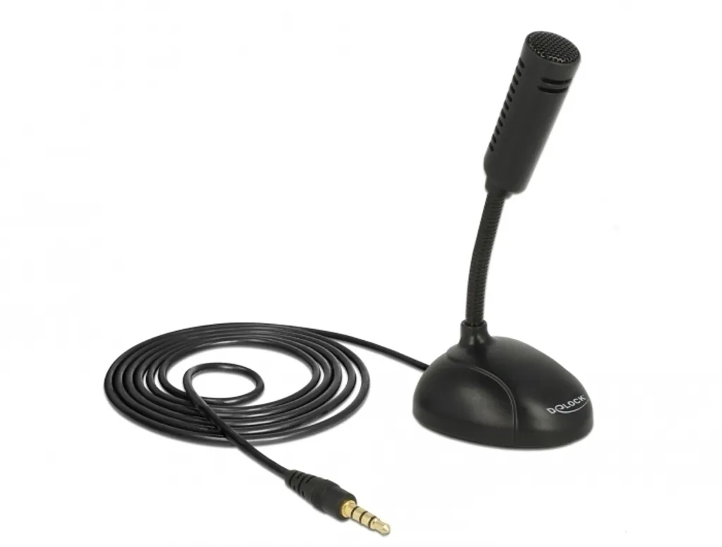 Microphone à condensateur Delock omnidirectionnel pour smartphone 65868