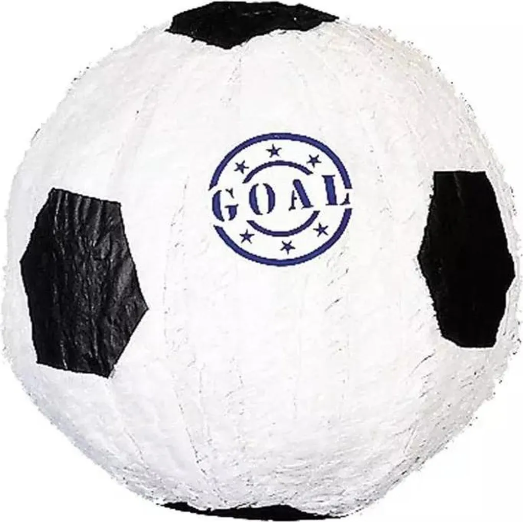 Piñata football en papier 26x26x26 cm pour décoration fête anniversaire