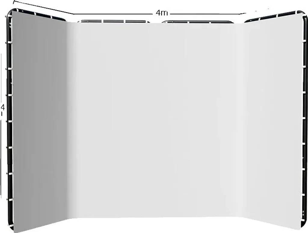 Fond vert anti-reflet 240x400cm : éliminez les plis avec le kit Blanc