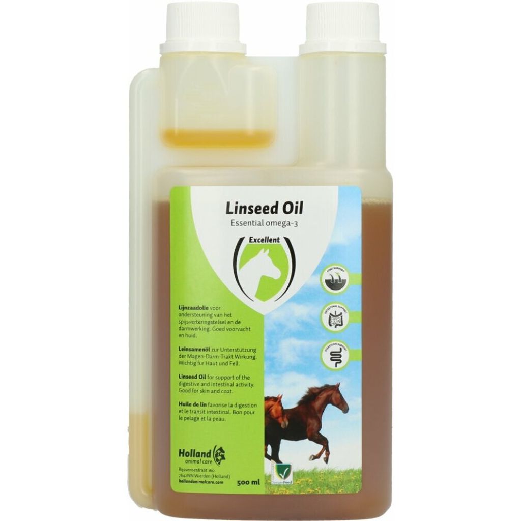 Leinöl für Pferde Excellent Horse Linseed Oil – 500 ml / 1 L / 2,5 L / 5 L / 10 L / 20 L-500 ml
