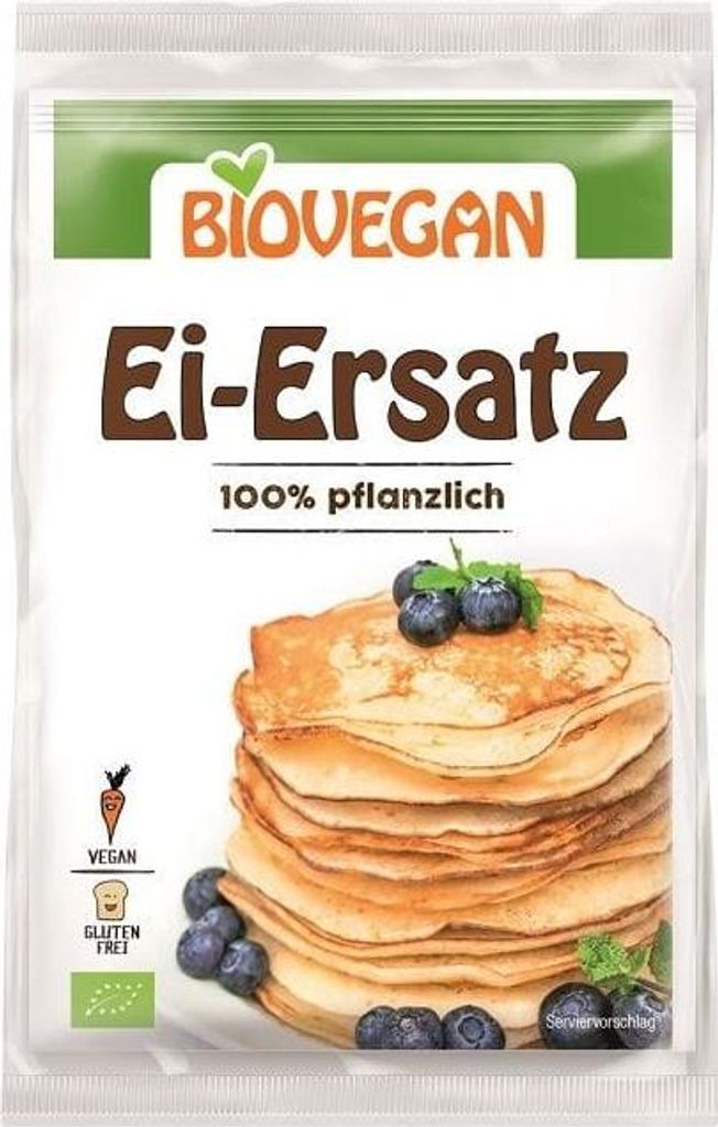 ZAMIENNIK JAJ W PROSZKU WEGAŃSKI BEZGLUTENOWY BIO 20 g - BIOVEGAN