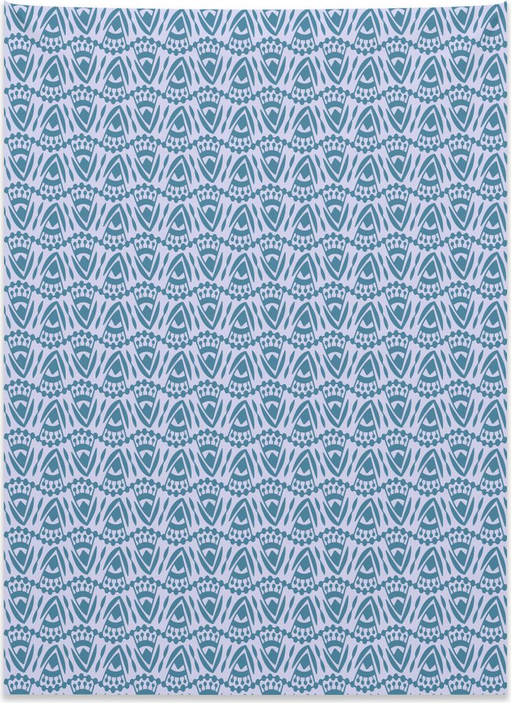 Abakuhaus Ethnisch Wandteppich, Triangles und Punkte Oriental aus Weiches Mikrofaser Stoff Kein Verblassen Klare Farben Waschbar, 110 x 150 cm, Dun...