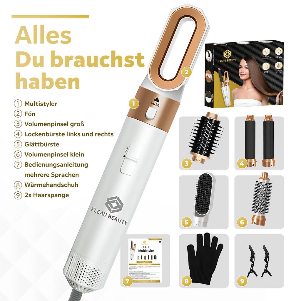 Fleau Beauty Lockenstab – PRO Edition – Multistyler – Produktbild 4